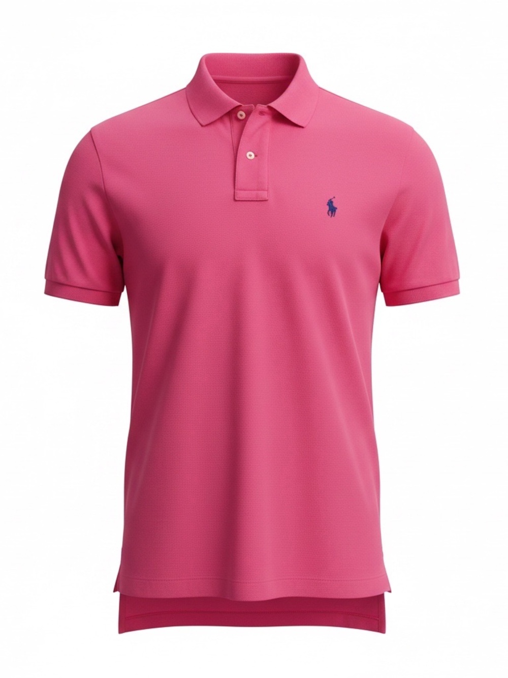 Polo Ralph Lauren Men's Short Sleeve CottonPolo Shirt Pink Navy Blue Pony M